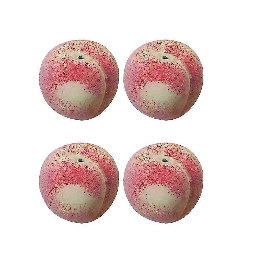 Artificial Fruits For Decoration Designed For Everyone 4Pcs Colorful Plastic Fruit Models In 7.4X7.4CM Size