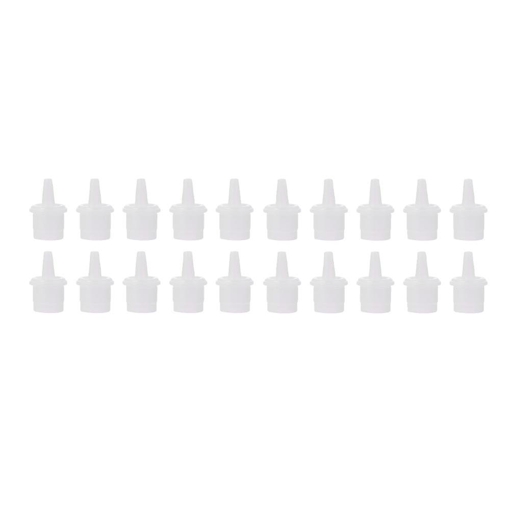 Eyelash Glue Nozzle Caps 50Pcs Practical Design For Beauty Salon Users 2x1.3cm Round Tip Improves Glue Use Efficiency