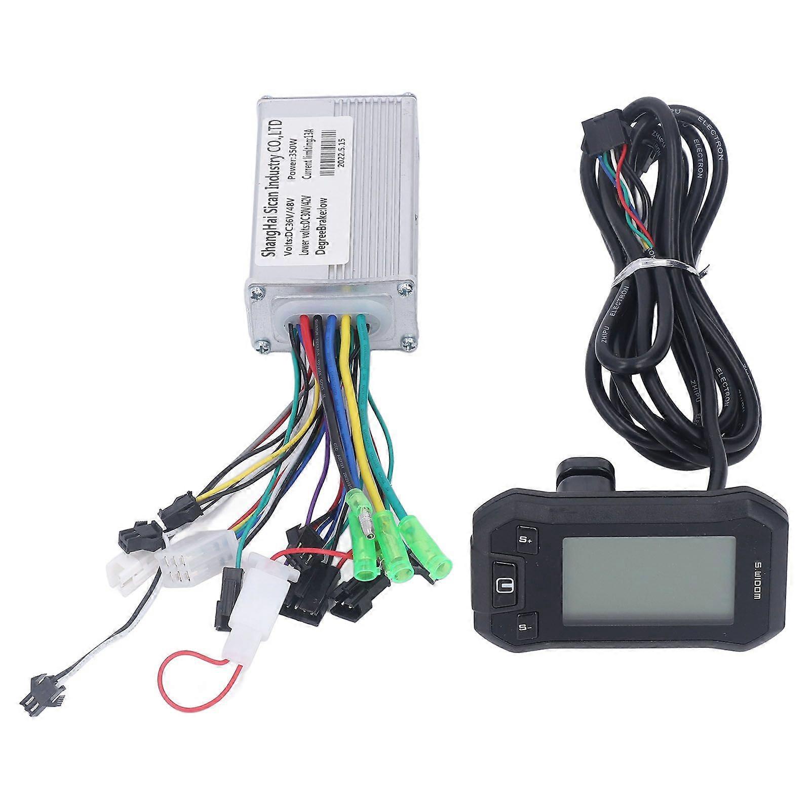36V 48V 350W Motor-Controller LCD-Display-Panel-Elektro-Brushless-Controller-Kit für Elektrofahrräder Roller