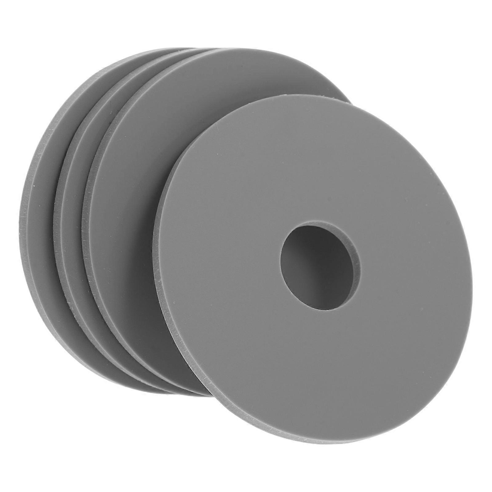 Silicone Toilet Flush Valve Seal Kit with Excellent Sealing Performance for Home Grey 4 Pieces