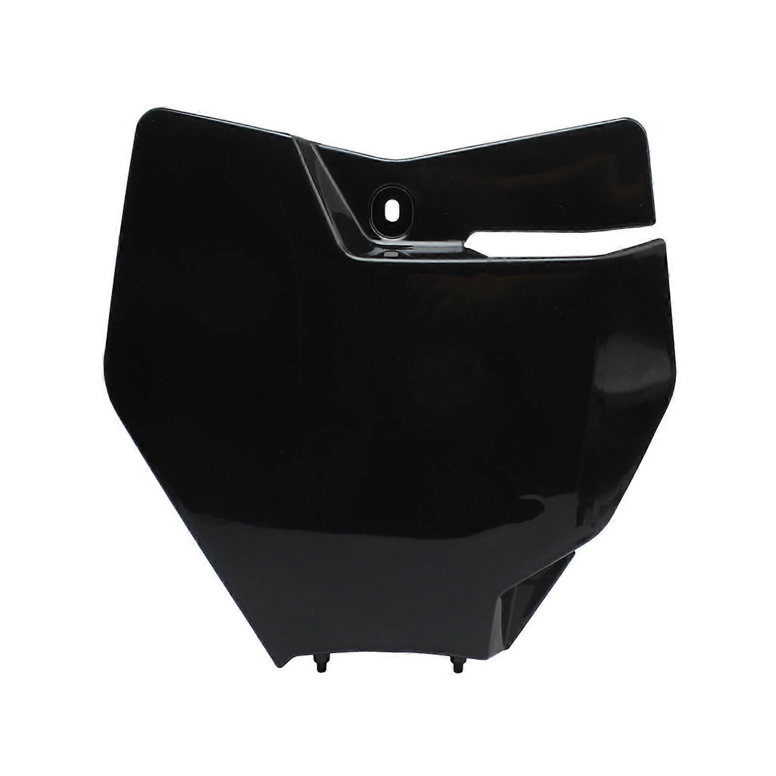 Motorcycle Front Number Plate Plastic Cover for SX SXF XC XCF 125450 20162017 Motocross Enduro Dirt Pit Bike Accessory (Black)