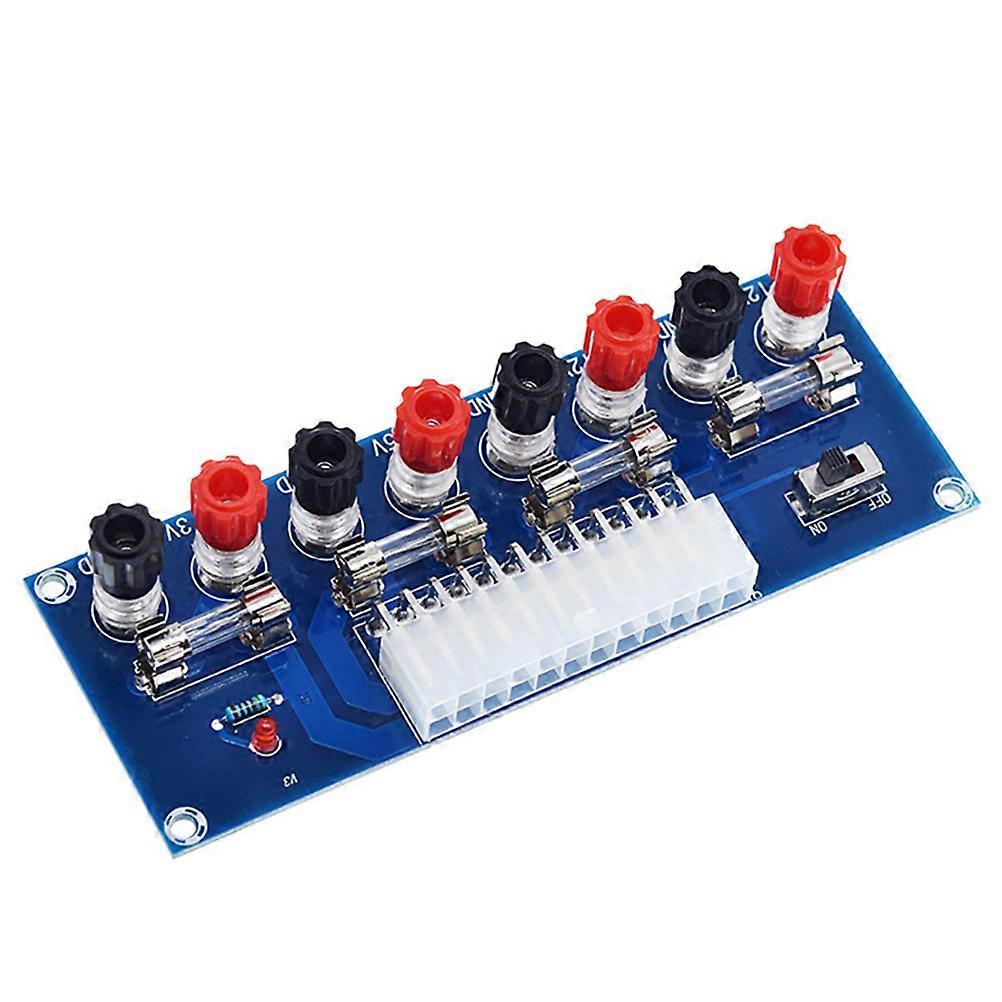 ATX Power Distribution Board For Desktop PC Use - Blue PCB Computer Accessory 1Set Output Protection Fuse