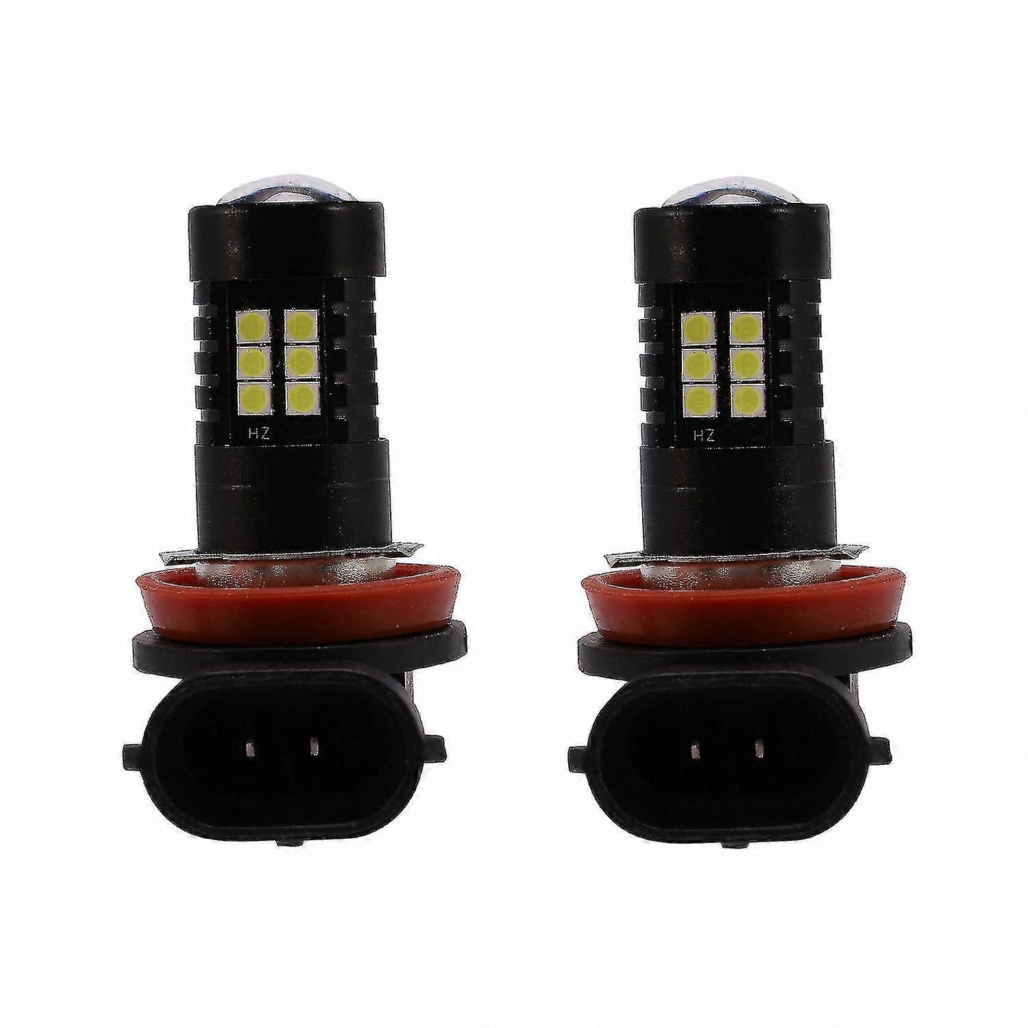 H8 3030 21SMD LED Daytime Running Fog Light Bulbs, Canbus-Compatible Pair