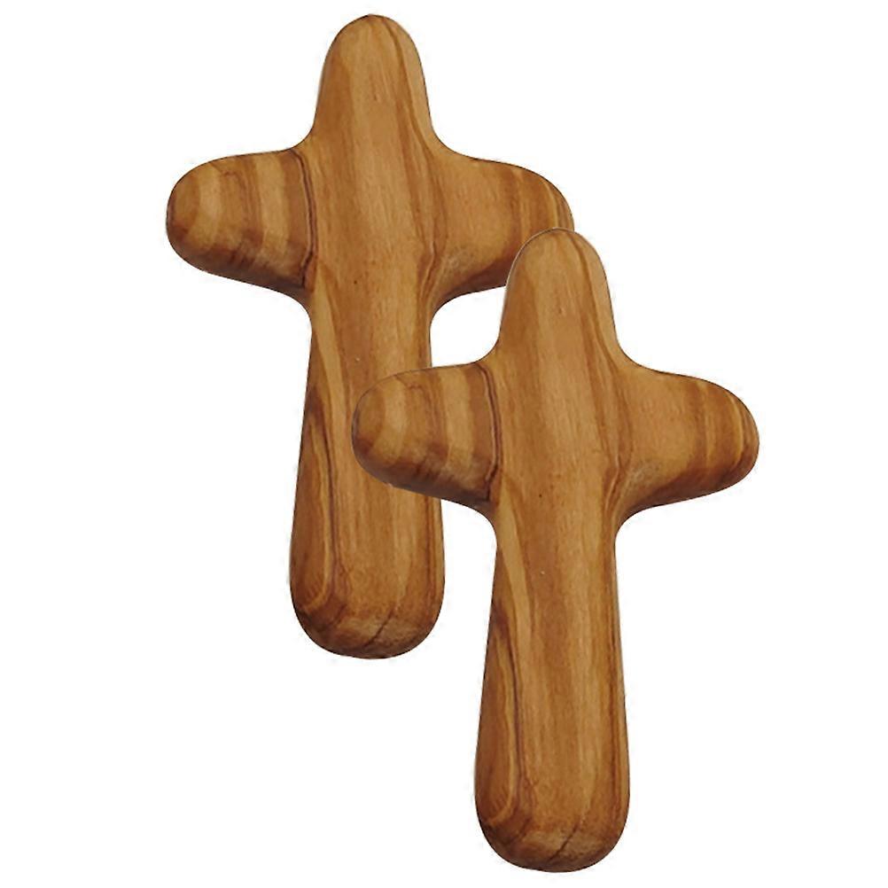 Home Decor, Handheld Wood Crucifix for Baptismal and Wedding Celebrations