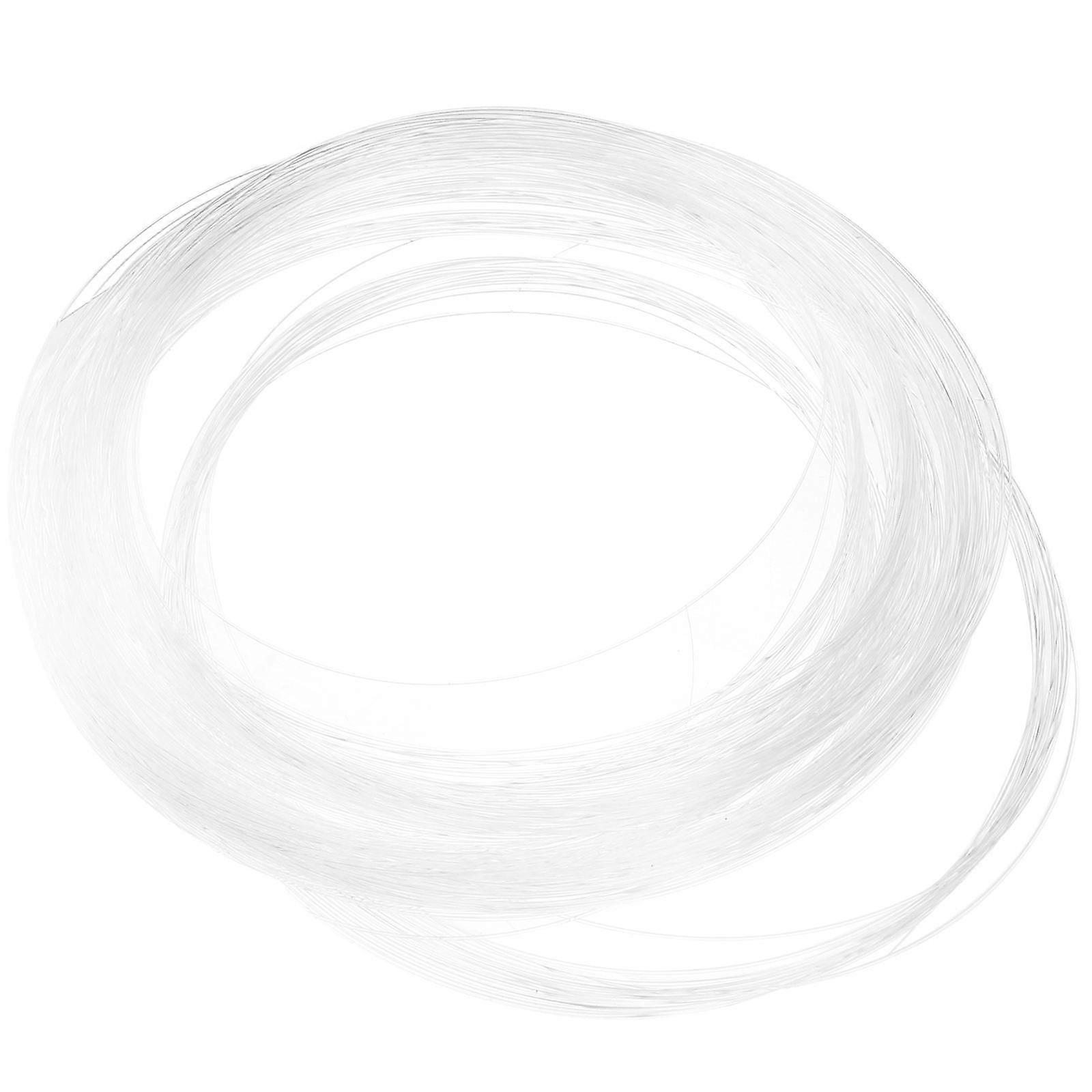 Transparent Optical Fiber Cable for Illumination Use Plastic Water Resistant 0.75mm 100 Meters Long
