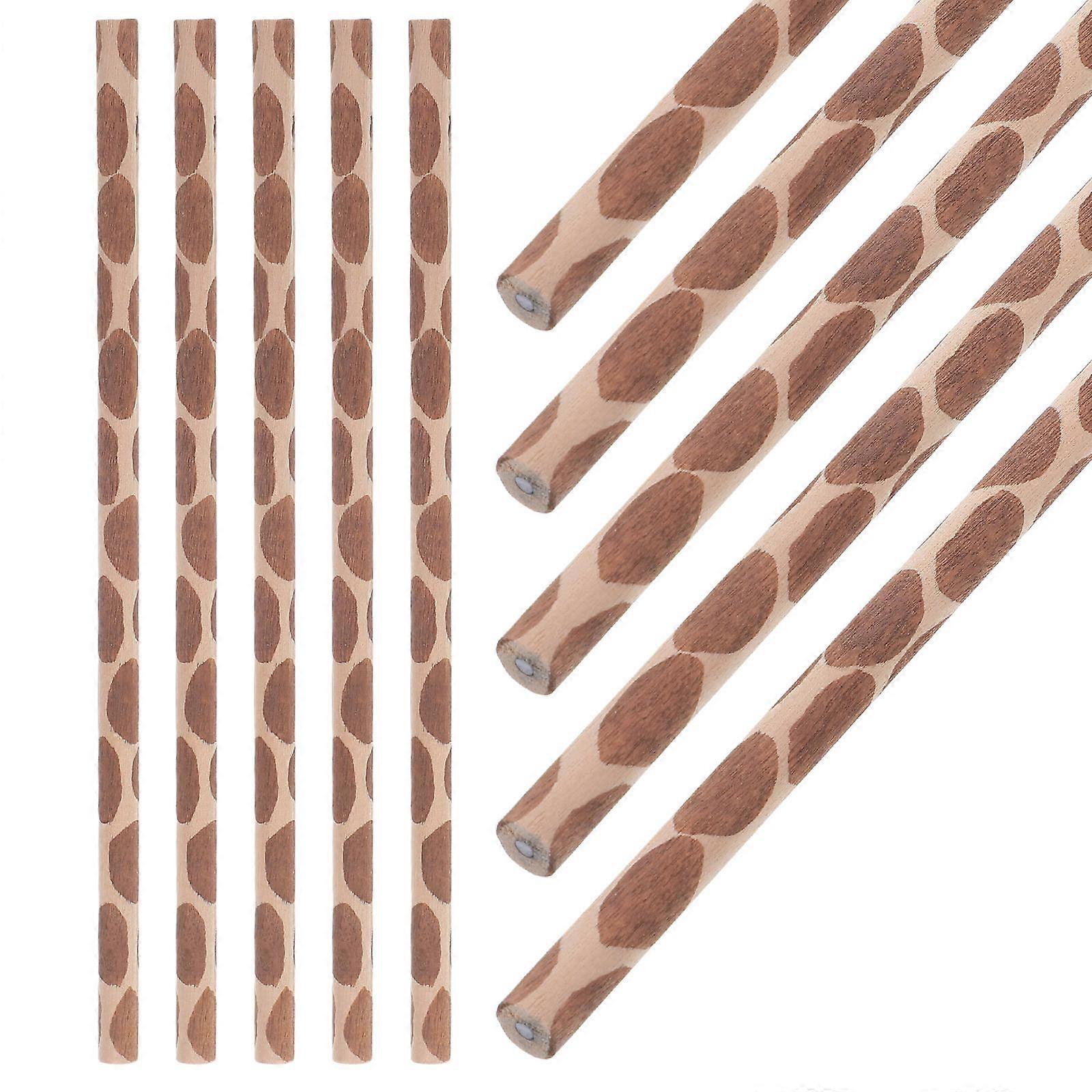 Lápis de madeira com estampa de animal para escrever, 10 peças, com design divertido de girafa para crianças
