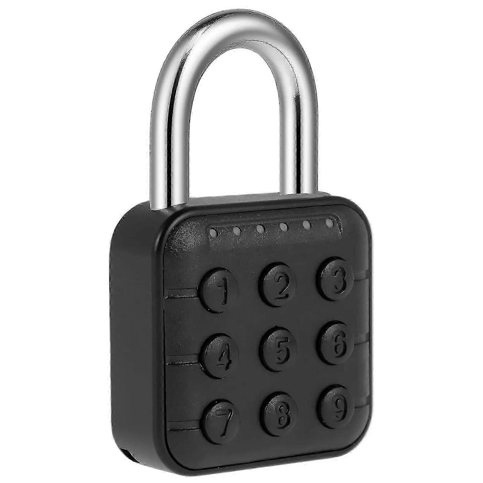 Combination Lock 6 Digit Password Code Digital Padlock Push Button Safe Padlock Security Padlock Locker Lock Apartment Lock