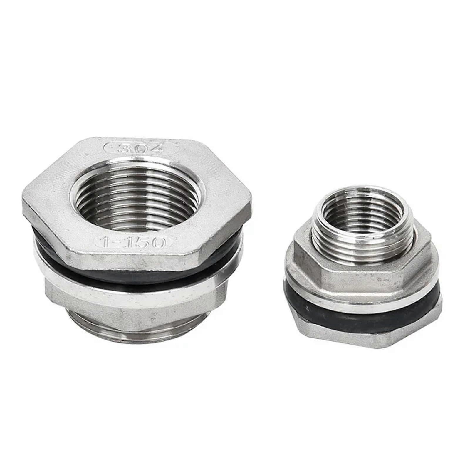 1/4 inch, 3/8 inch, 1/2 inch, 3/4 inch, 1 inch, water tank connection, male pipe, single loose key, swivel joint, nut connector with gasket (316).