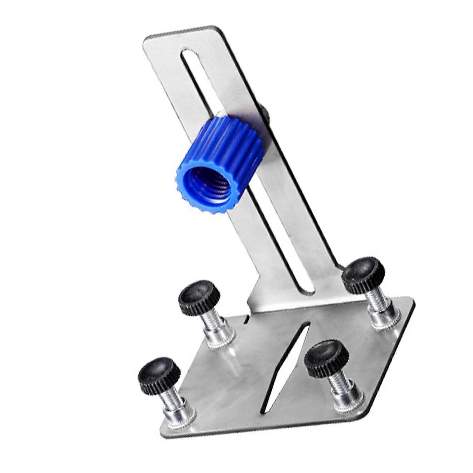 Stainless steel leveling bracket with Ultrared technology for precise alignment in electrical and plumbing work.