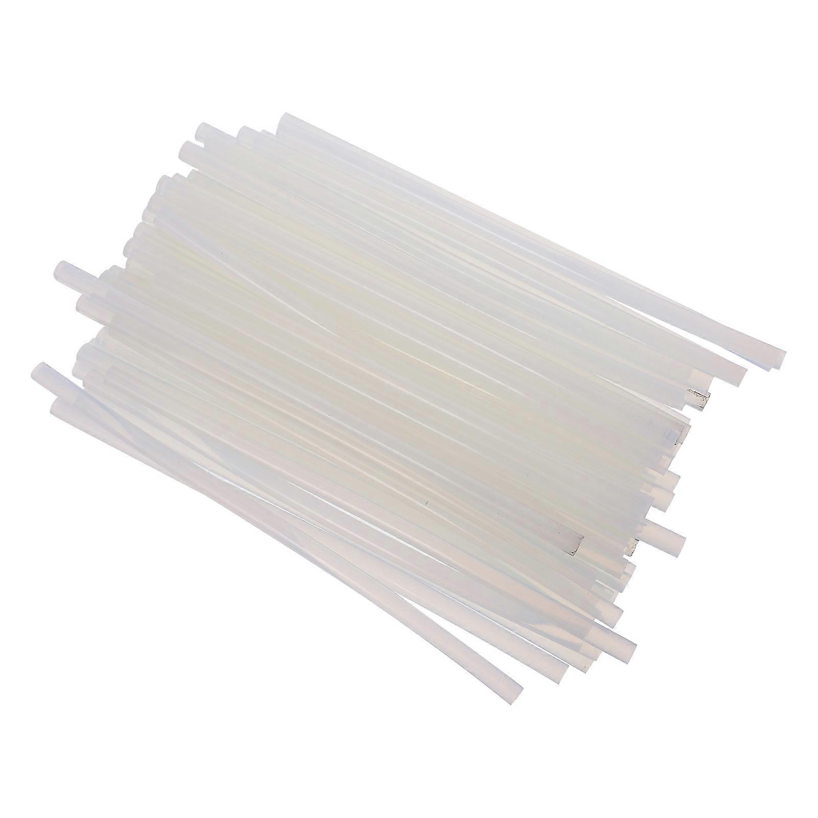50pcs Hot Melt Glue Sticks Transparent EVA Adhesive for Crafting, Repairing, Decorating – High Temperature Resistant Strong Bond
