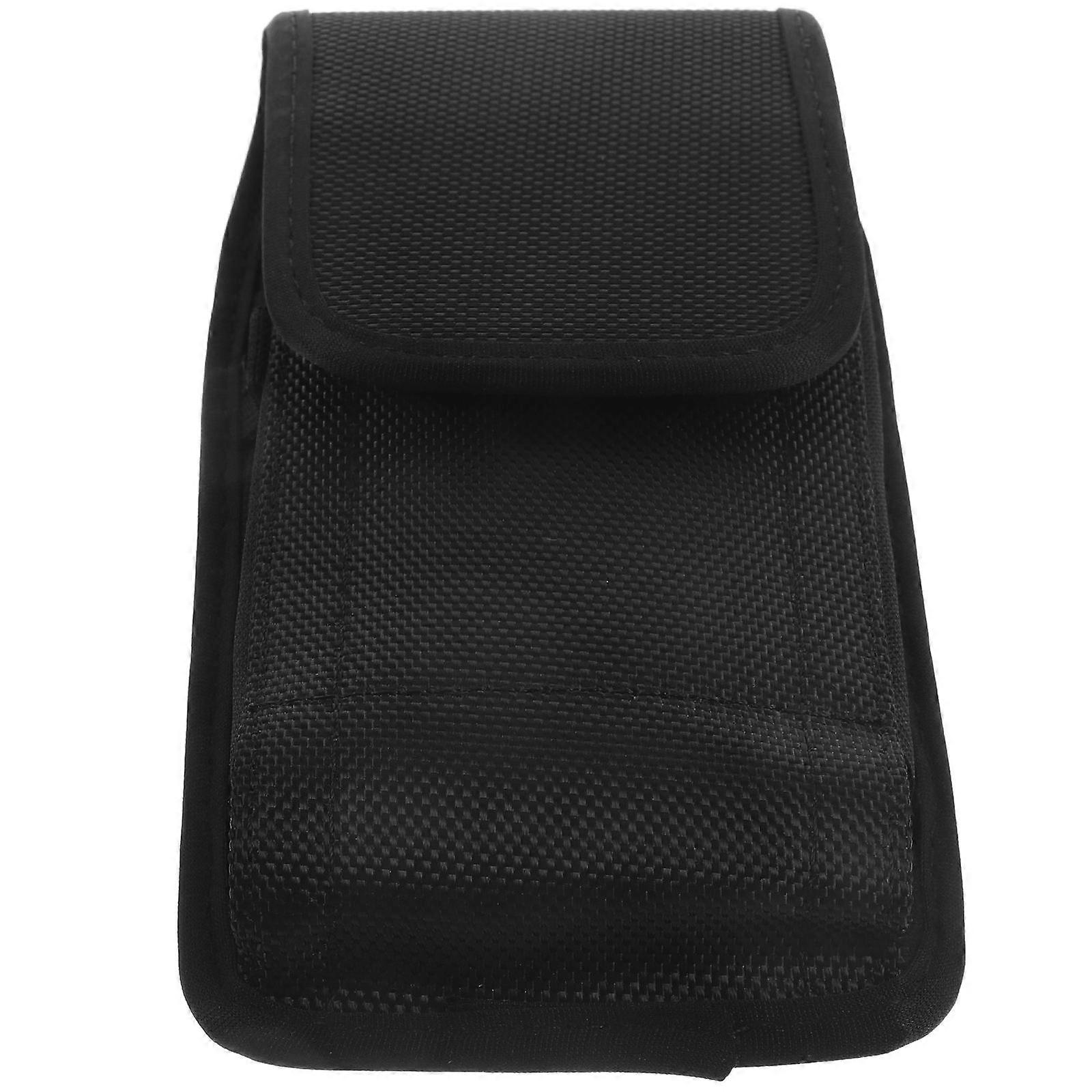 Durable Nylon Phone Waist Bag for Storage Use Black Protective with Enough Capacity 5.9"x3.9"