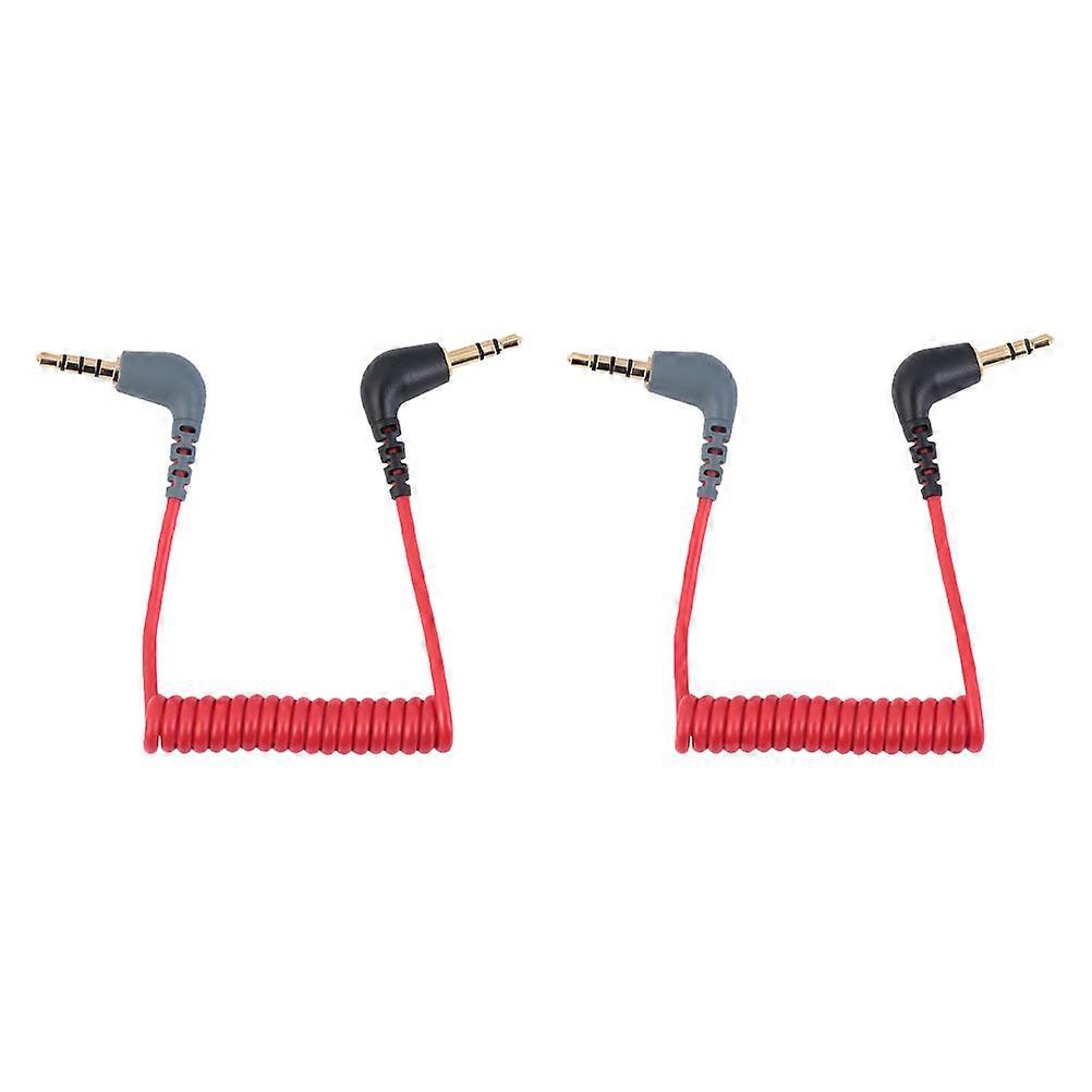 2pcs Audio Extension Cable for Outdoor Use, Durable Pure Signal Adapter for Smartphone Microphone and Audio Devices