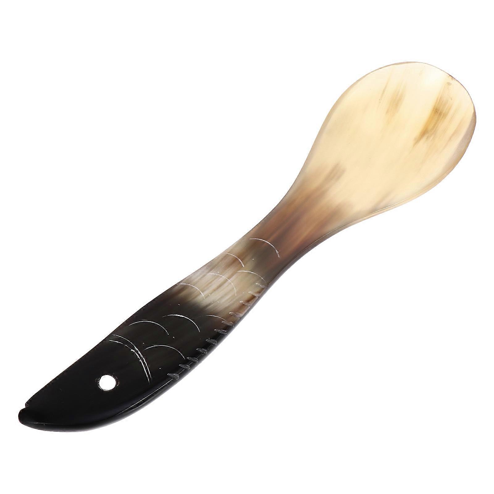 1pc Ox Horn Style Coffee Spoon Kitchen Tea Soup Spoon Kitchen Supply