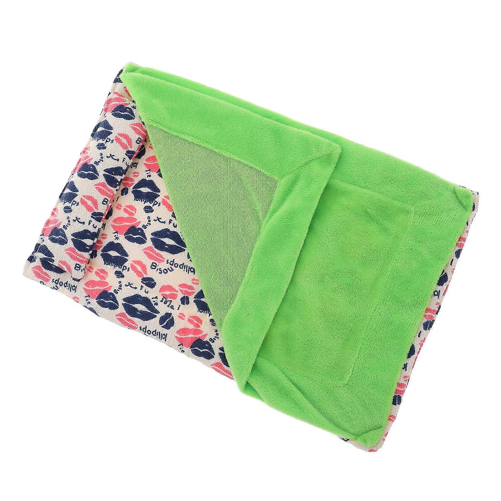 Lizard Warm Blanket Mini Tent Shape Small Animals Sleeping Comfortable Playing Place 1Set