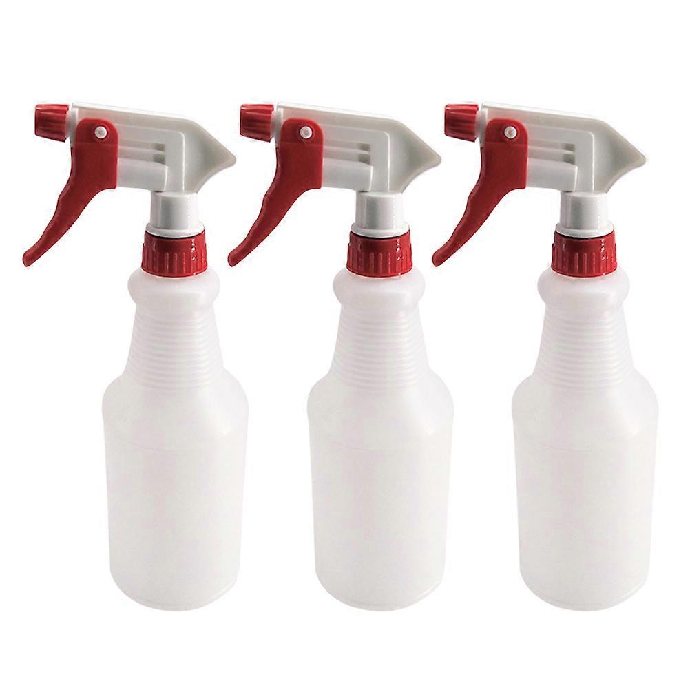 3pcs 750ML Car Cleaning Watering Can Thickened Alcohol Watering Pot Plastic Plants Sprayer Portable Empty Bottle (Red)