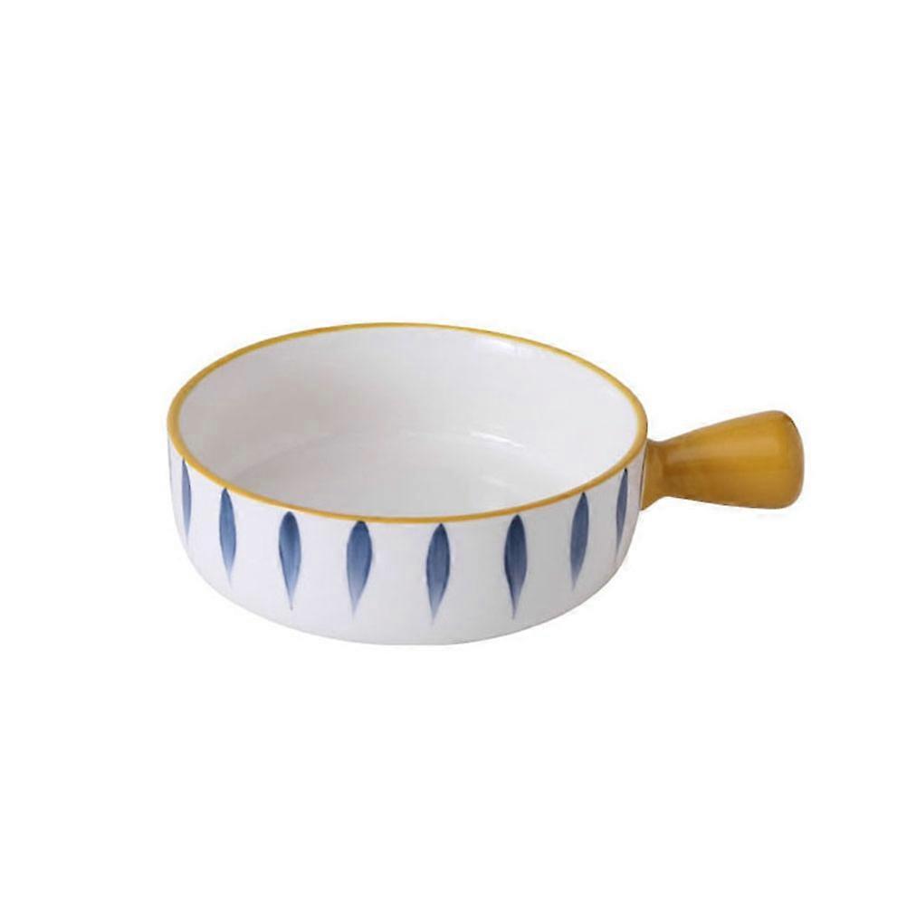 Ceramic Noodle Bowl Suitable For Daily Use In 21.3X16X5.5CM With A Smooth Surface 1Set