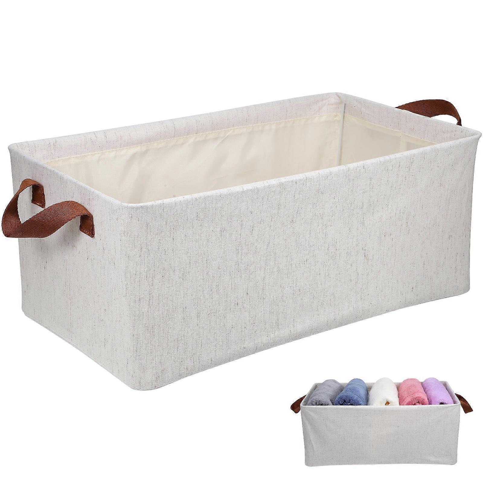 Storage Bins For Closet 2Pcs Large Capacity Baskets Organizer For Office And Home 47.00X28.00X20.00CM Foldable Design Strong Support