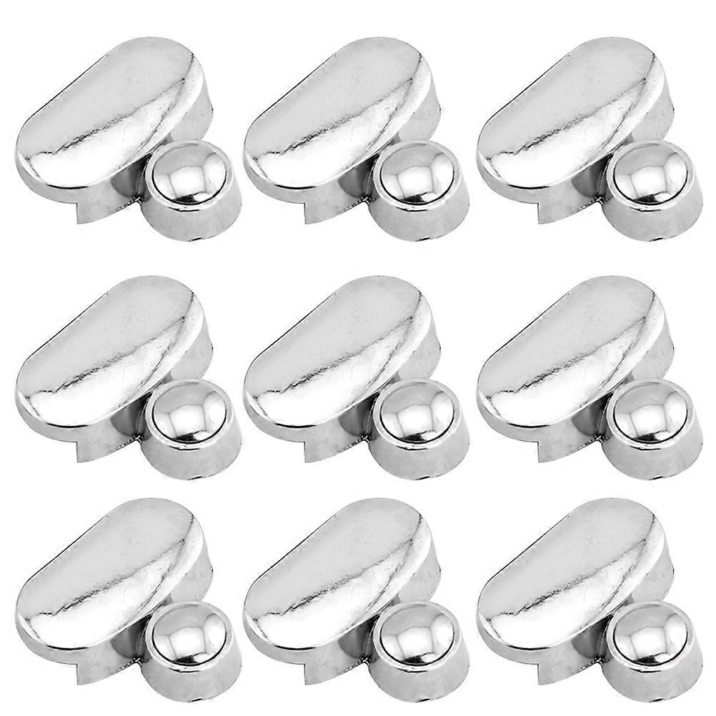 Bathroom Mirror Holder Clips Made of Zinc Alloy Silver Color Easy to Install for Home Use 10 Pieces
