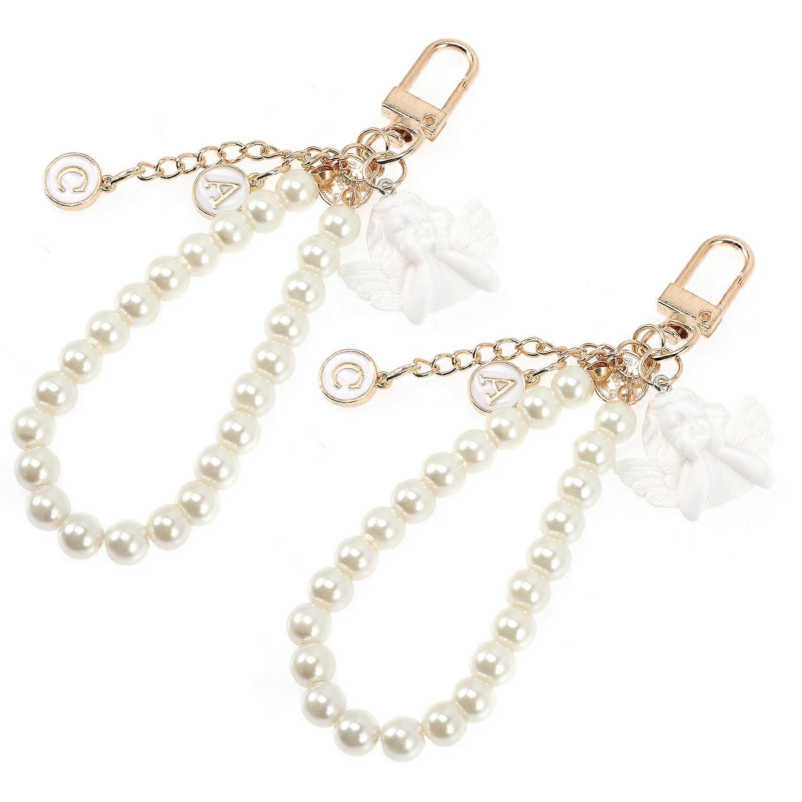 バロックパールキーホルダーバックパックオーナメント装飾パーティー好意スタイリッシュノベルティかわいいキーリングペンダントバッグハンドバッグ用