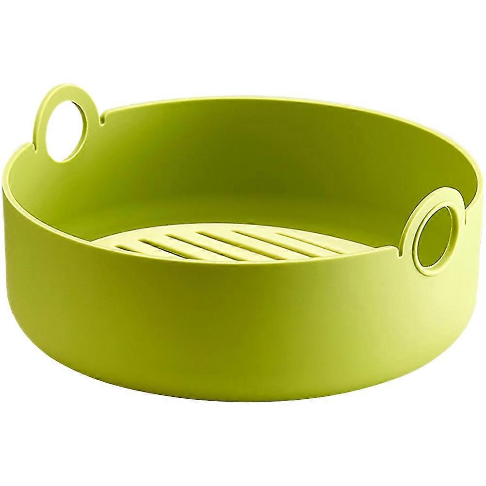Reusable Silicone Pot for Air Fryer Perfect for Baking Green Color Heat Resistant and Non Stick 6