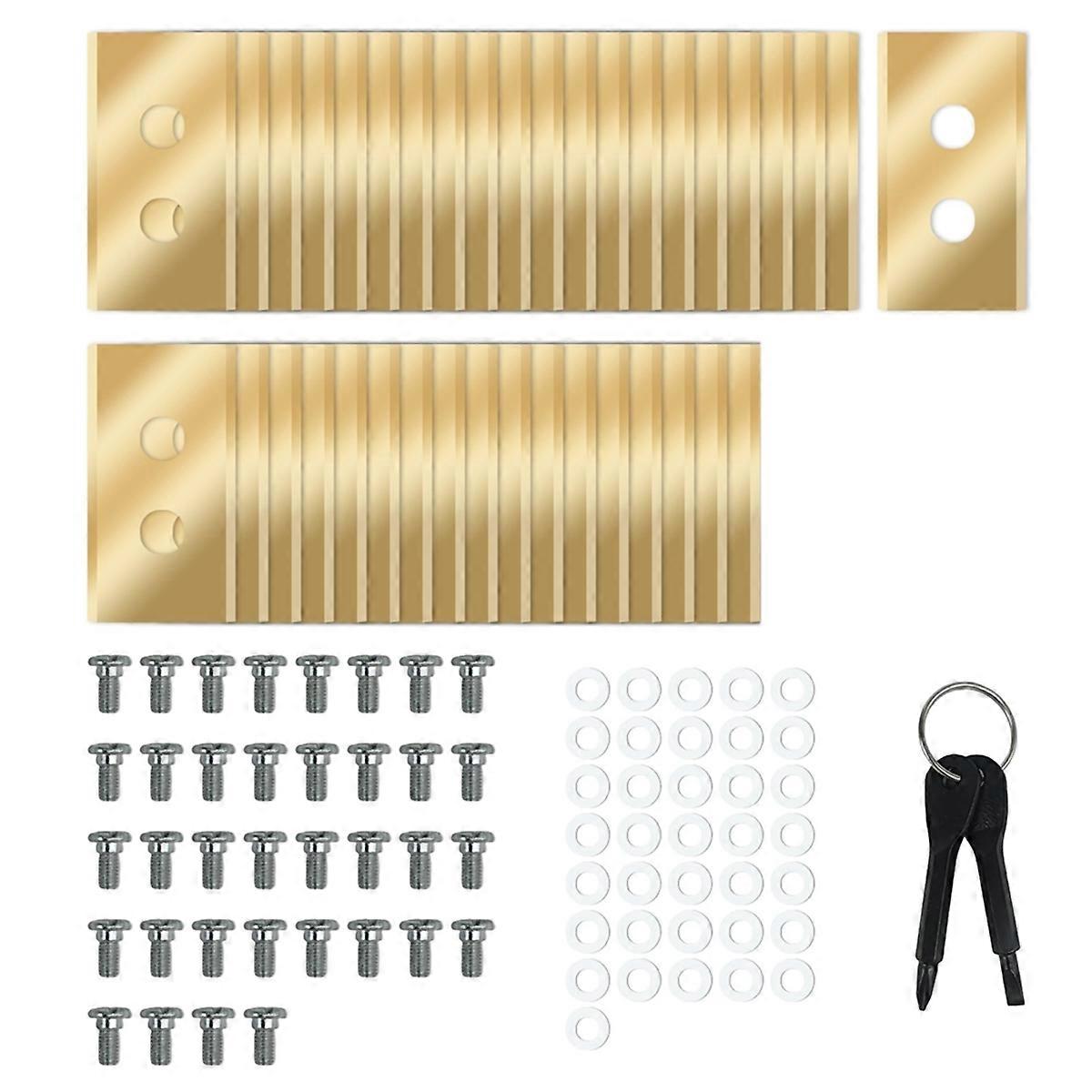 36Pcs Replacement Blades for Luba & Yuka All Series, Robotic Lawnmower Blades, with Washers Screwdr