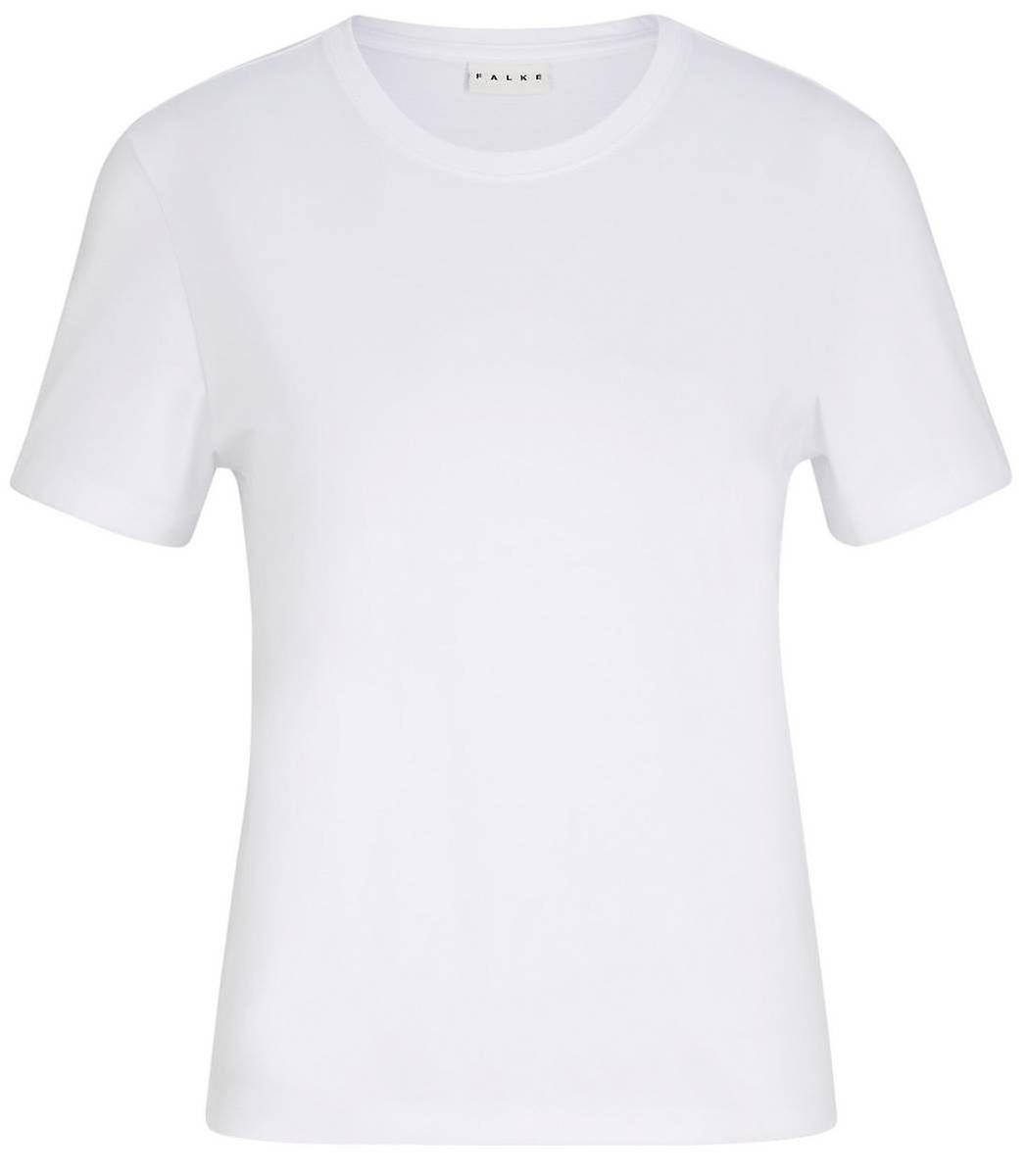 Falke Pima Jersey Boxy Crew Neck T-Shirt - White