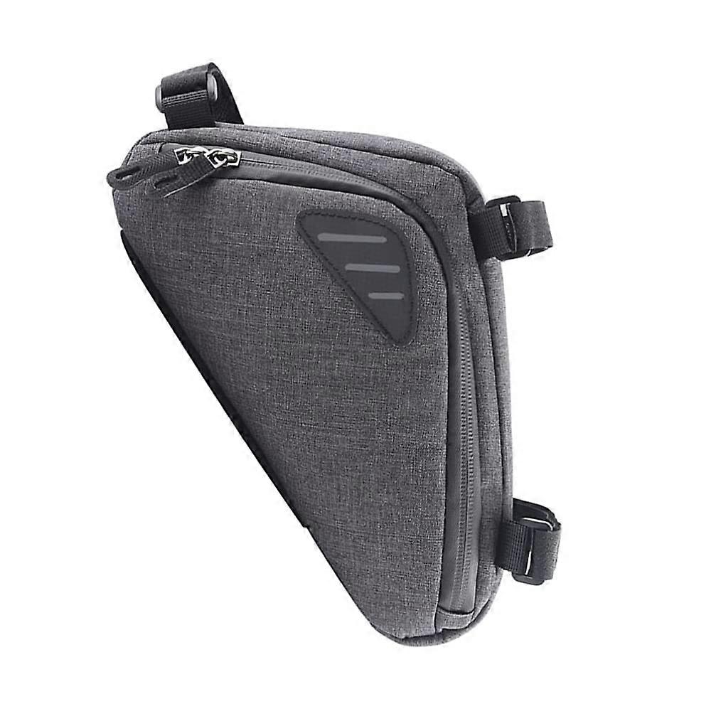 Bicycle Front Tube Triangle Bag Reflective Triangle Frame Bag Storage Bag For Road And Mountain Bikes