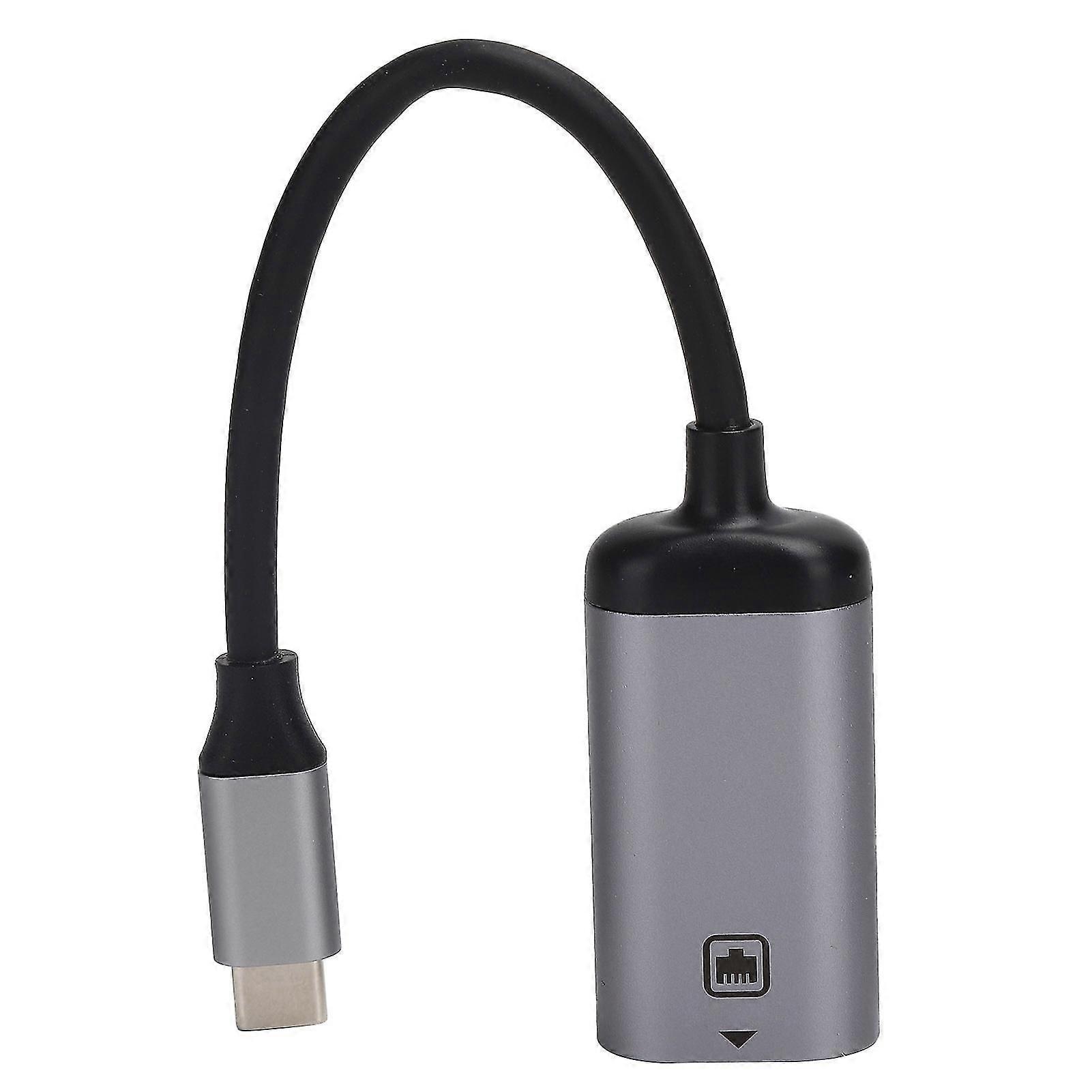 Ethernet Adapter Type-C to RJ45 Network Port Converter Cable Plugin Computer