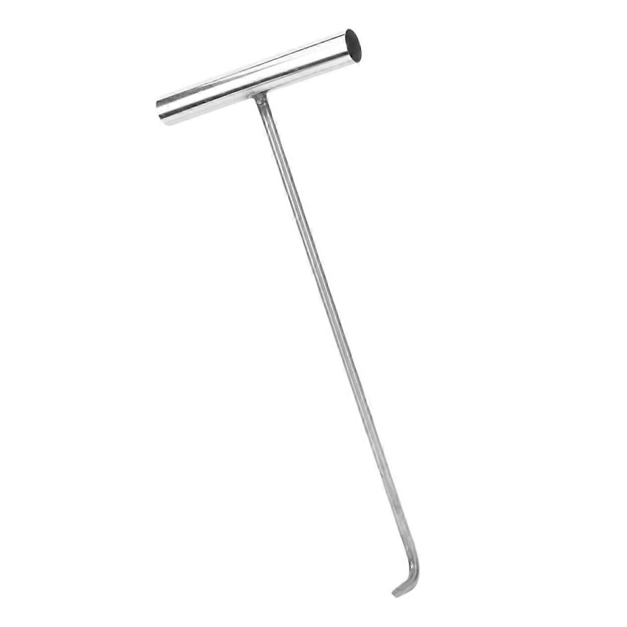 Manhole Lid Lifter Metal Hook, Heavy-Duty Tool for Lifting Manhole & Cistern Lids, Ideal for Professional Use