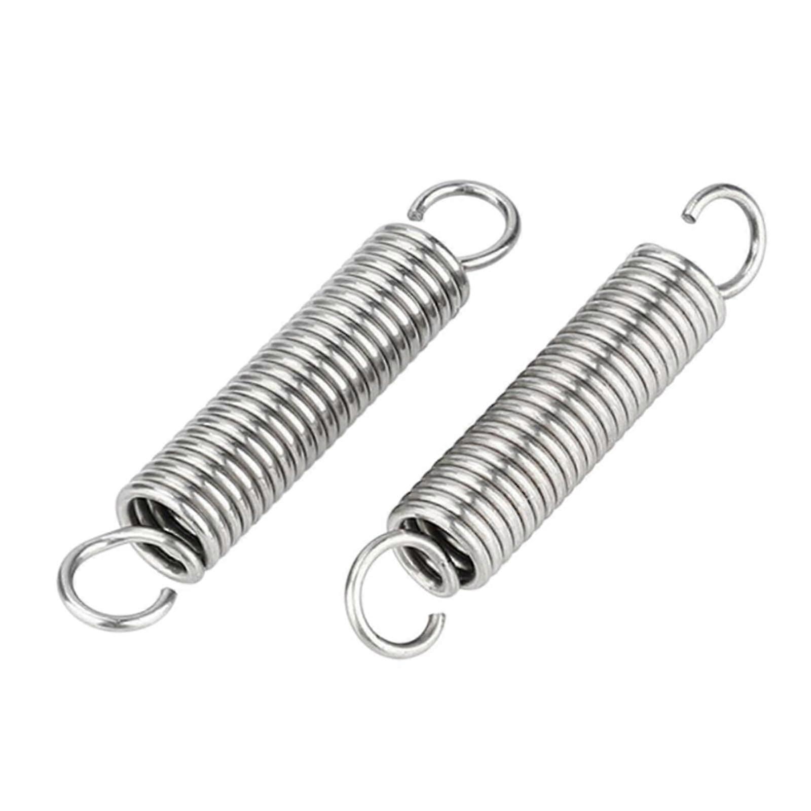 Double Hook Tension Spring 2-Piece Set Stainless Steel 304 1 Mm X 10 Mm X 140 Mm