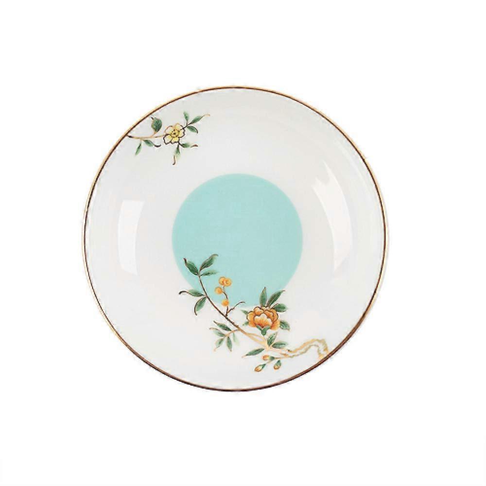 Dinner Plates Stoneware Retro Light Luxury Floral Bird Design Small Tableware for Home Dining