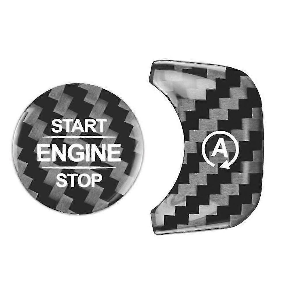 Carbon Fiber Car Engine Start Stop Button a Sticker for GLS X167 W167 W464 2020