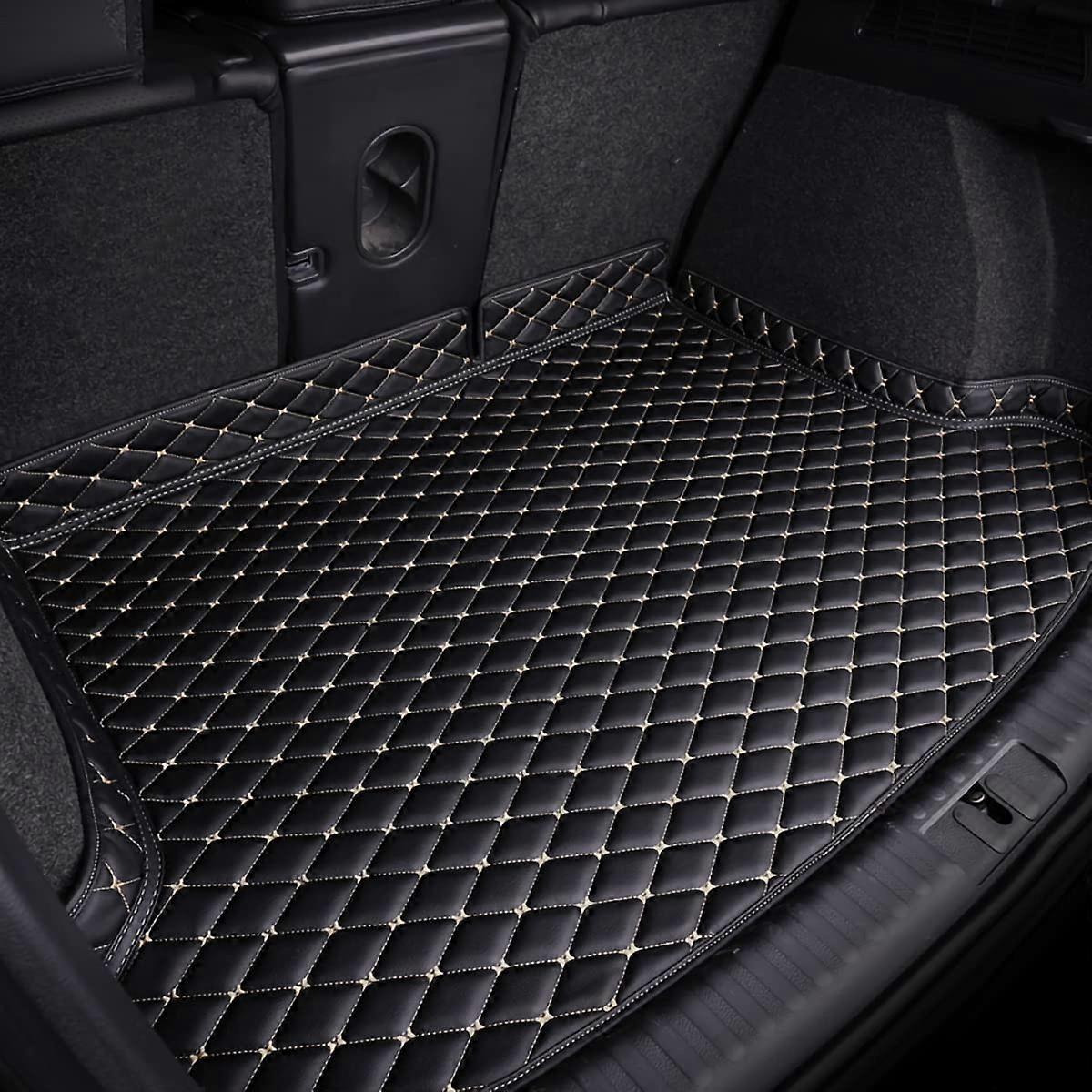 Boot Liner with Raised Edges For Mercedes-Benz GLC Coupe 2017-2023, Leather Trunk Mat, Dog Friendly Waterproof Tray