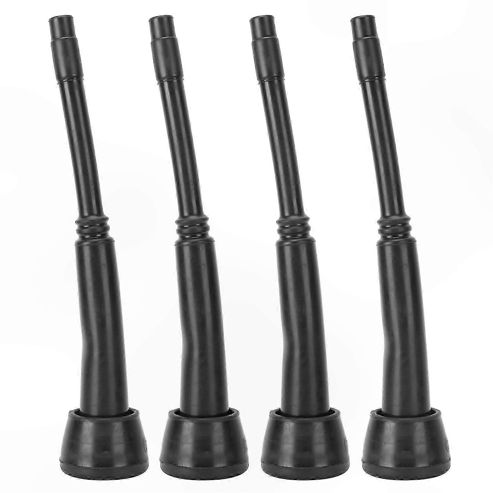Svarta spenfoder i gummi för getmjölkningsmaskiner, 4-pack tillbehör