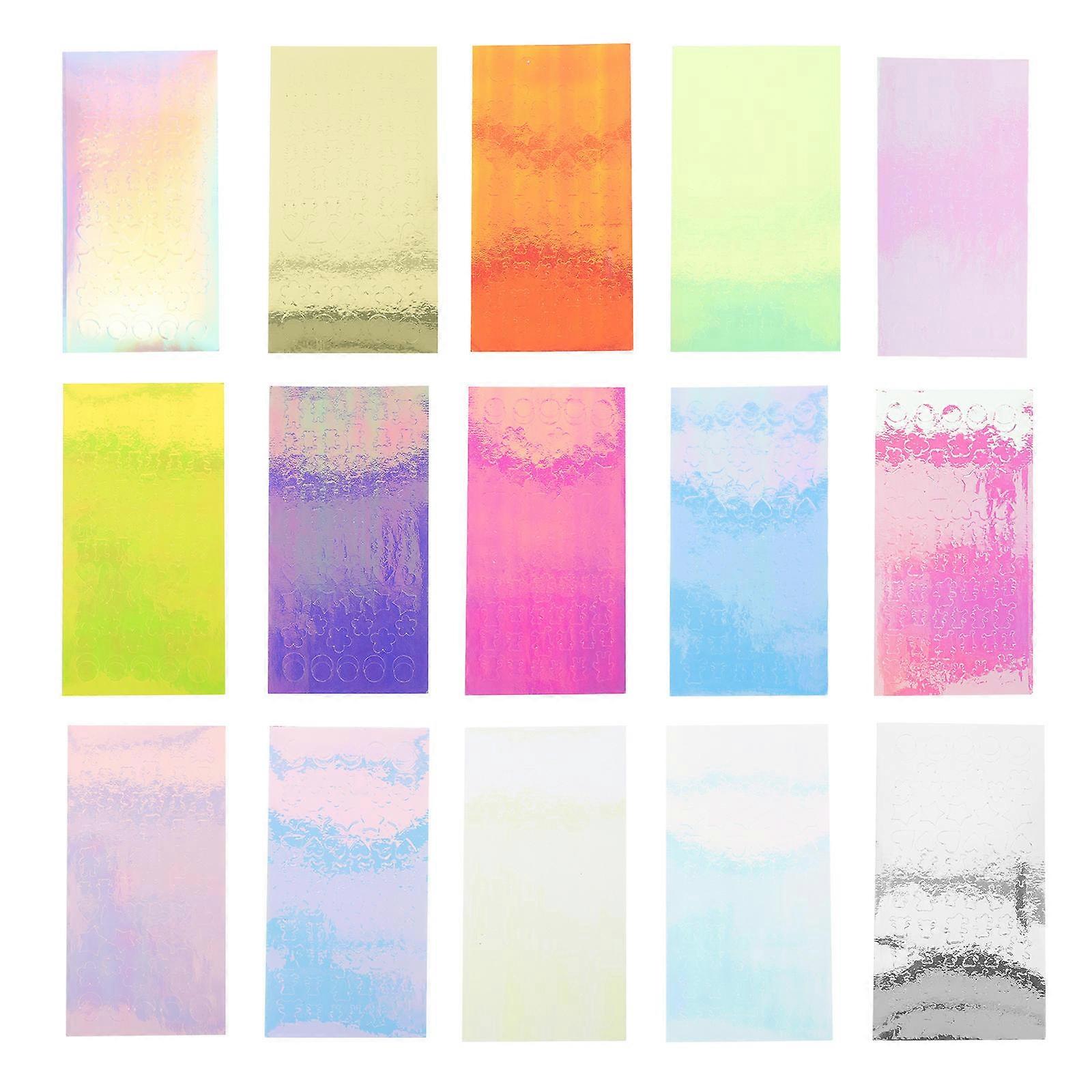 Creative Nail Stickers Nail Decoration for Nails Assorted Paper Material Diy 16 Sheets