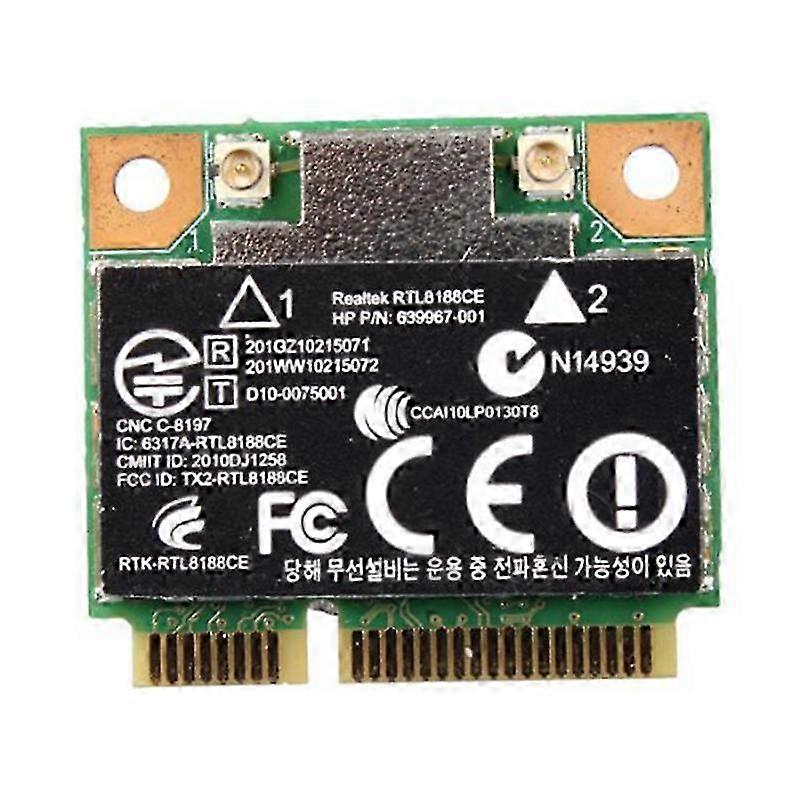 Realtek RTL8188CE Wireless-N 802.11b/g Mini PCI-E Network Card - Up to 150Mbps