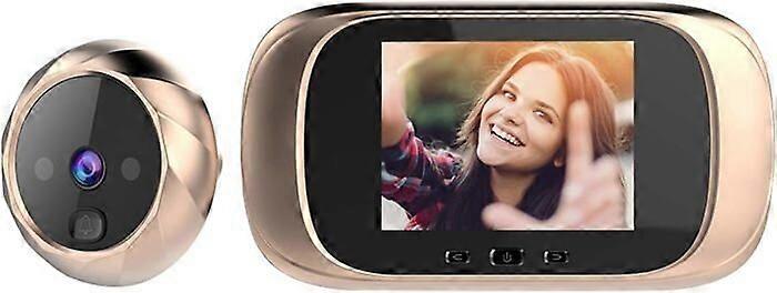 Wireless doorbell with camera, photo loop storage, powered by 4 AAA batteries