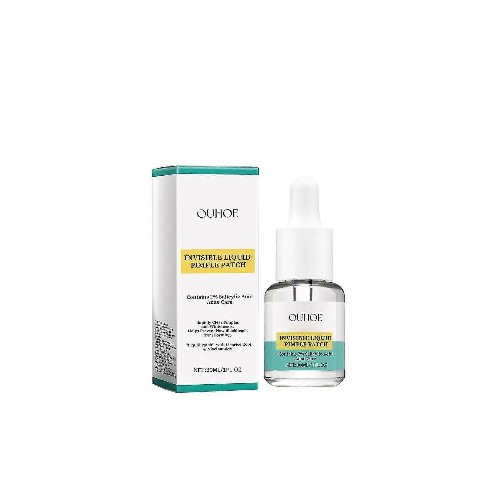 OUHOE Acne Care Drops Φωτίστε την ακμή, Ακμή, Μαύρα στίγματα, Κλείστε το στόμα, Καθαρίστε τους πόρους του προσώπου ουσία