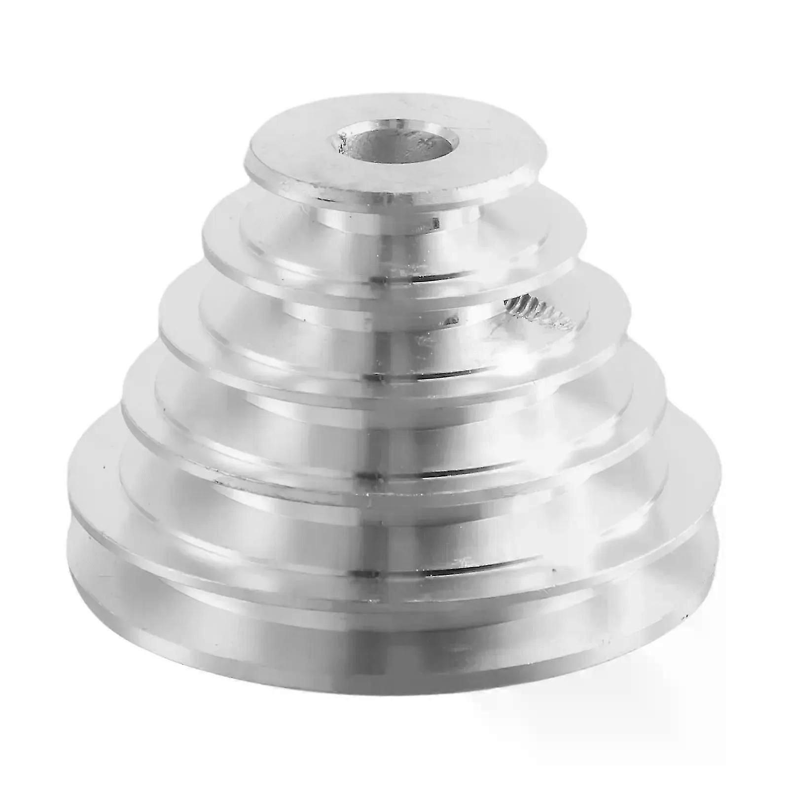 1/2pc Roue de poulie pagode 14/22mm Roue de transmission en aluminium en 5 étapes pour une perceuse à colonne de courroie de distribution de poulie en forme de V