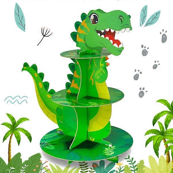 3-Tier Dinosaur Cupcake Stand