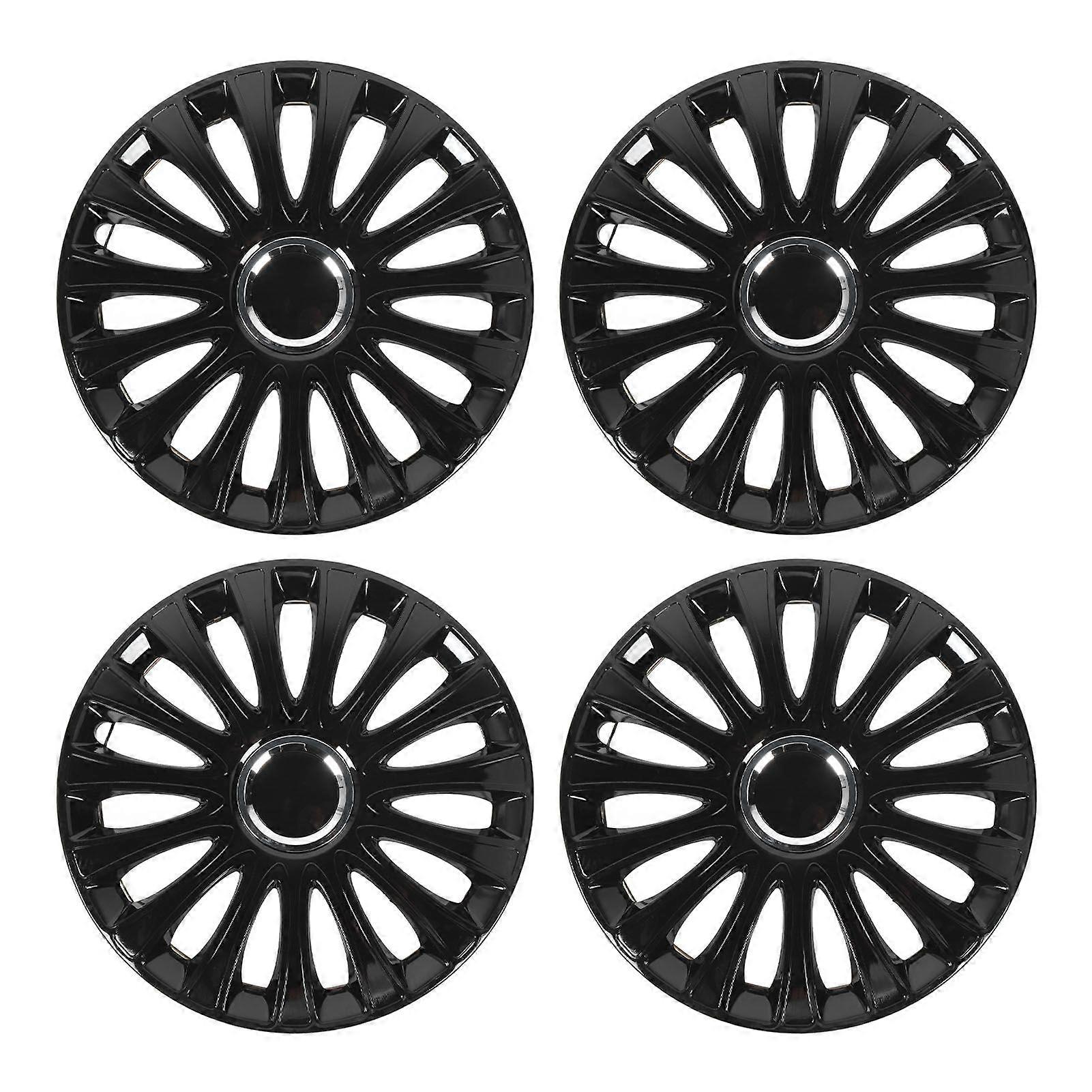4Pcs 16 Inch Wheel Hub Cap Snap On Universal ABS Hubcaps R16 Tire Rim Cover Replacement for Transit Mk8 Custom Ranger Escape