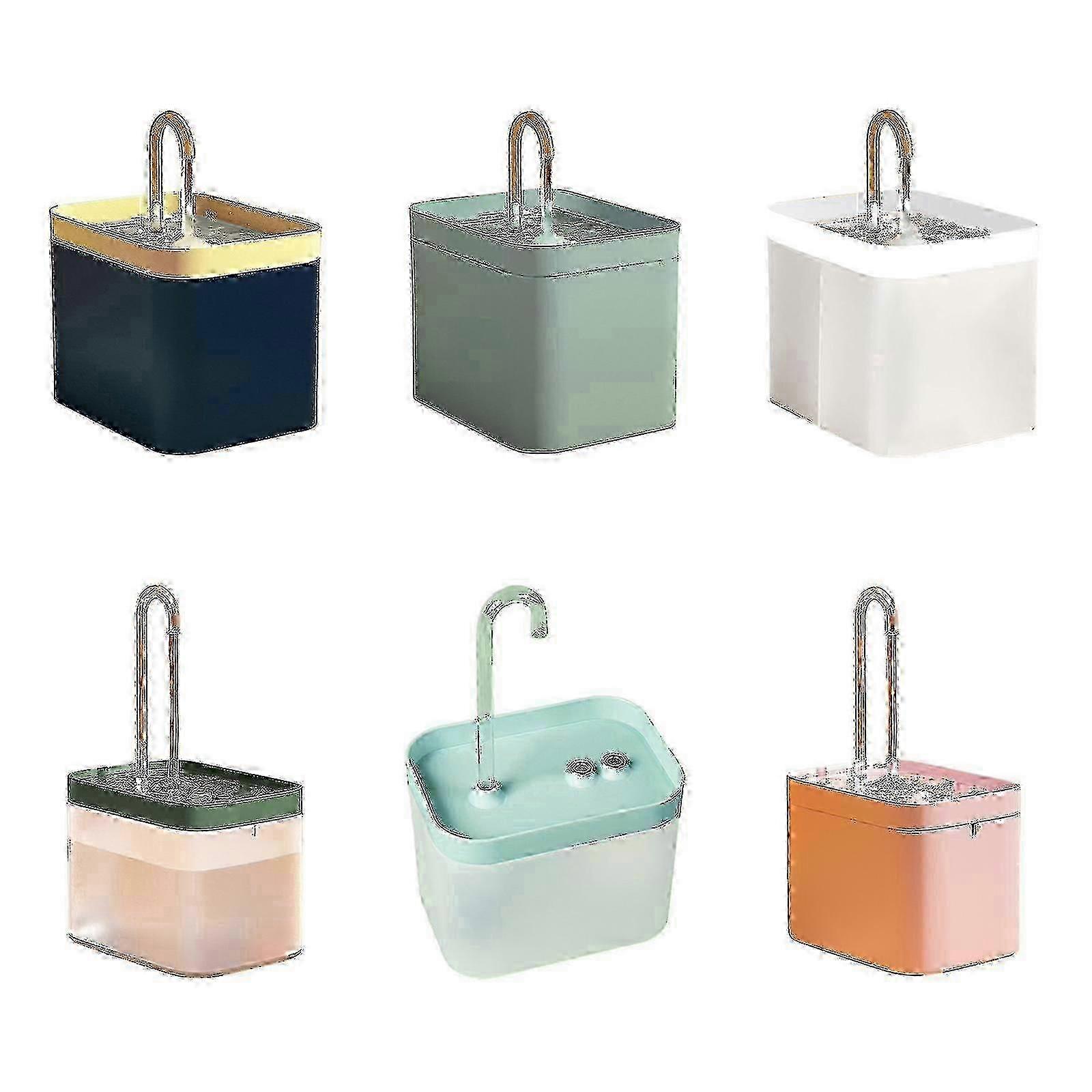 改良型自動犬用噴水 フィルター付き 1.5L - グリーン (米国プラグ)