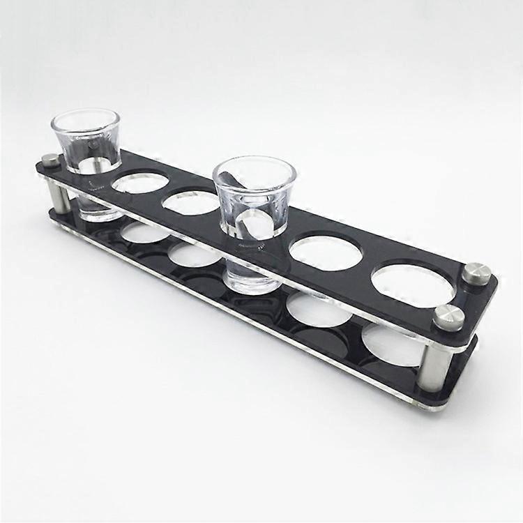 Acrylic Round Hole Wine Glass Holder, Layer (specification): 6 Grids