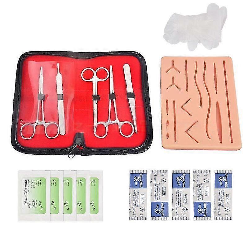 Suture Training Kit with Silicone Pad and Tool for Medical Students