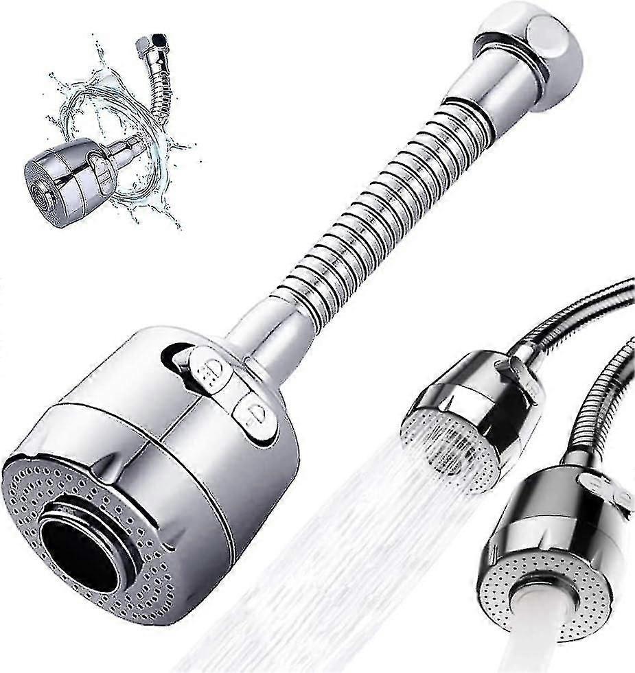 Spray faucet extender for kitchen sink with 360 rotation