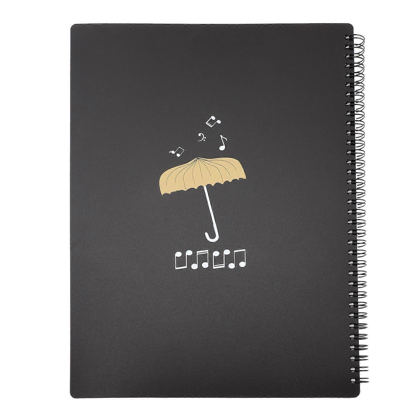 It sounds like you're referring to a **music score folder or document binder** that's designed with a **piano key motif** and is suitable for