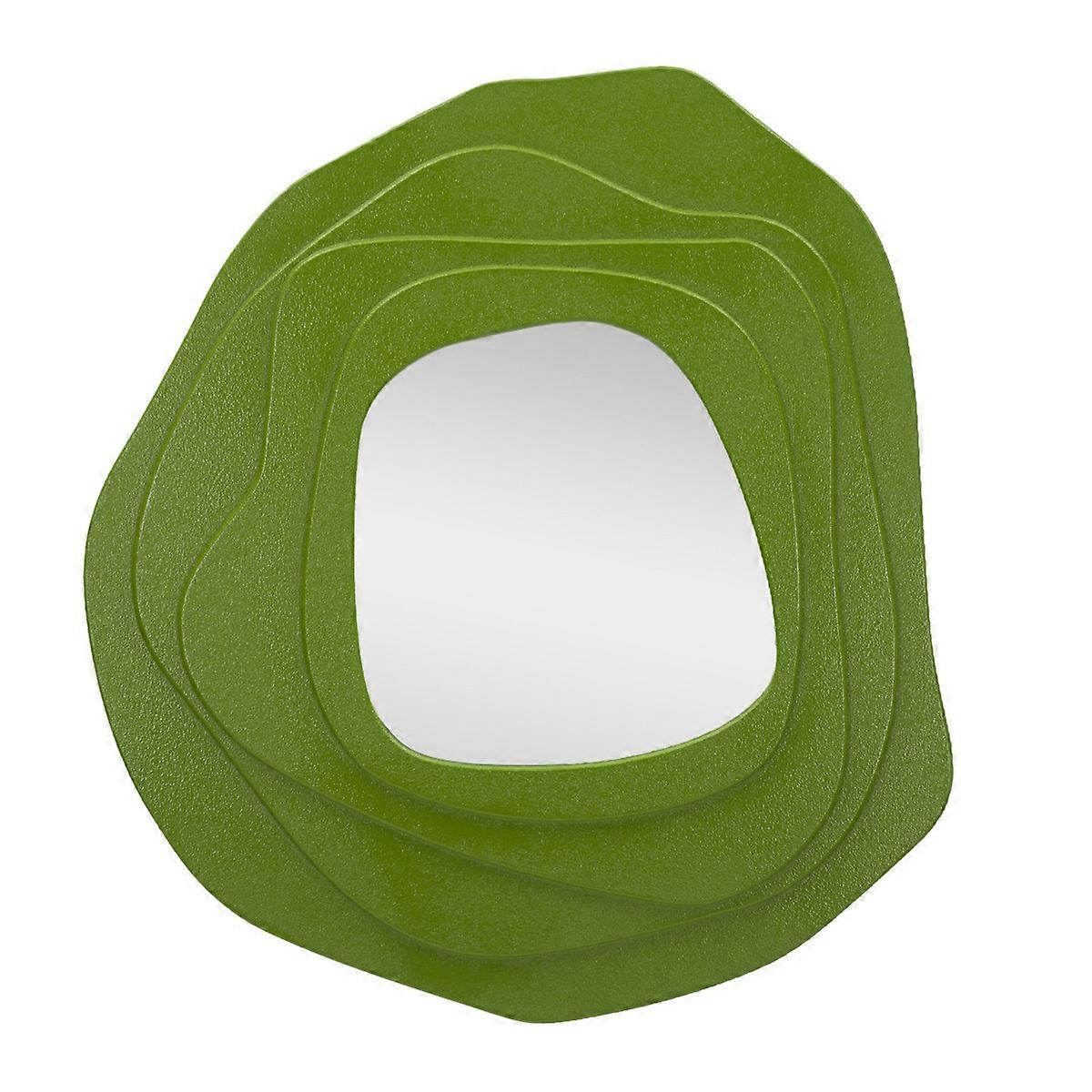 Miroir encadré MF477, Vert, MDF, 90x4x97 cm