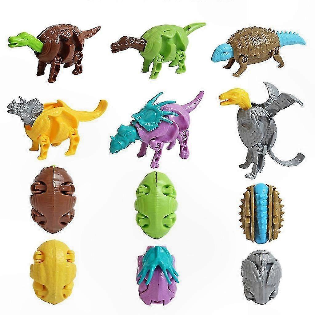 Dinosaur Egg Mixer with Deformable Figures for Desktop Decoration