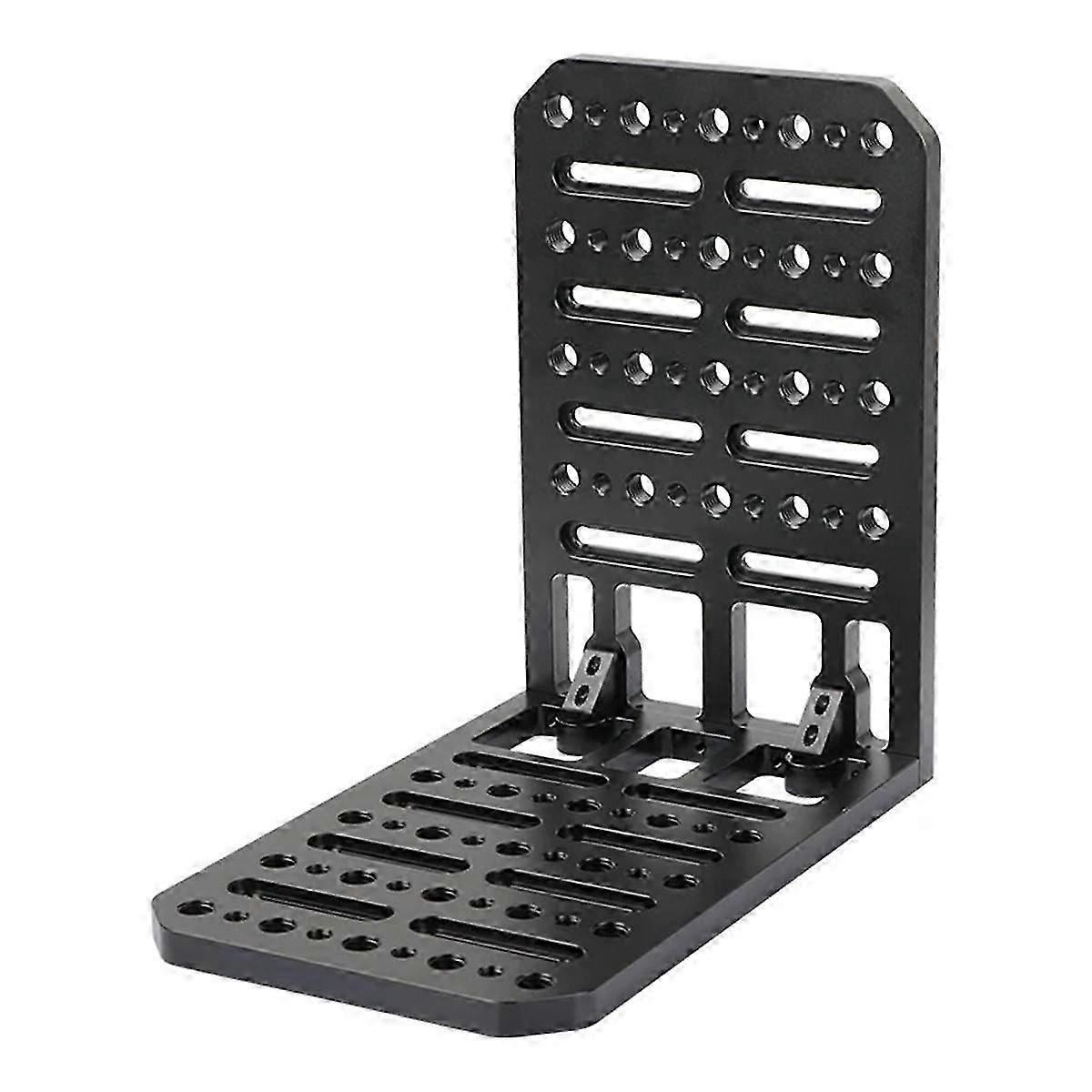 DIY Cheese Plate Extension Mounting Platform with 1/4inch & 3/8inch Thread Holes for Camcorders