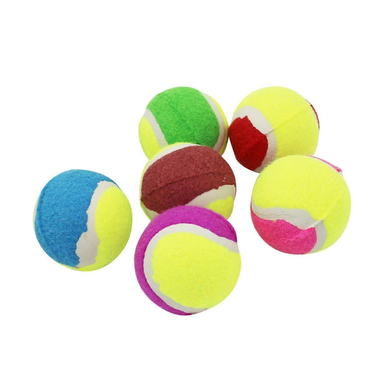 6pack Tough Dog Toys For Extreme Chewers Bouncy Squeaky Balls Interactive Dog Toy Balls For Small And Medium Dogs